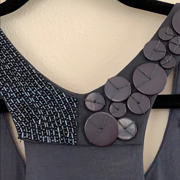 Beaded ‘S Max Mara Tank Top - Pre-owned, S, Grey - Picture 4 of 10